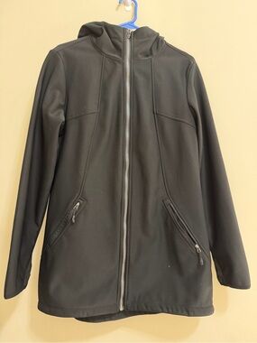 Swiss Tech Black Outerwear with Red Cross Logo